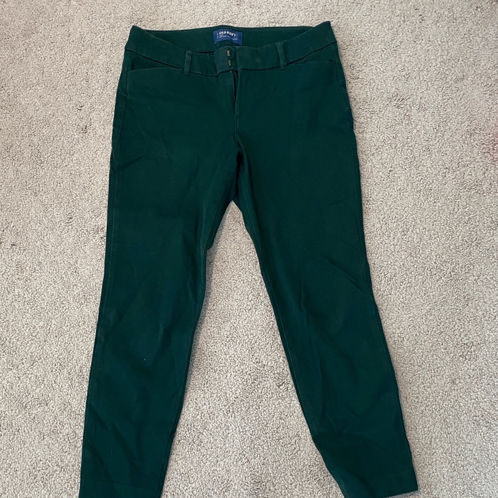 Green Pixie Mid-Rise Pants- Size 4 - image 3